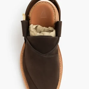 Luxurious Brown Suede Sandals with Cross-Front Design