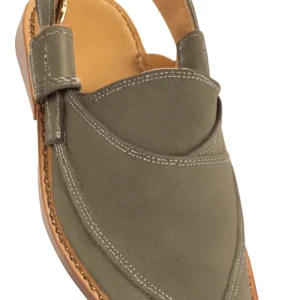 Stylish Grey Suede Slingback Sandals